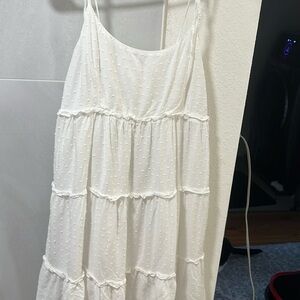 White dotted dress